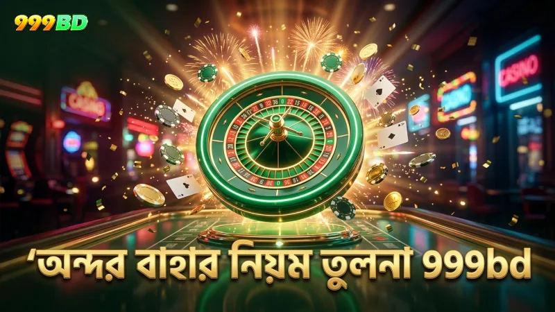 অন্দর বাহার ও অন্যান্য কার্ড গেমের নিয়মগত তুলনা 999bd অনুসারে।