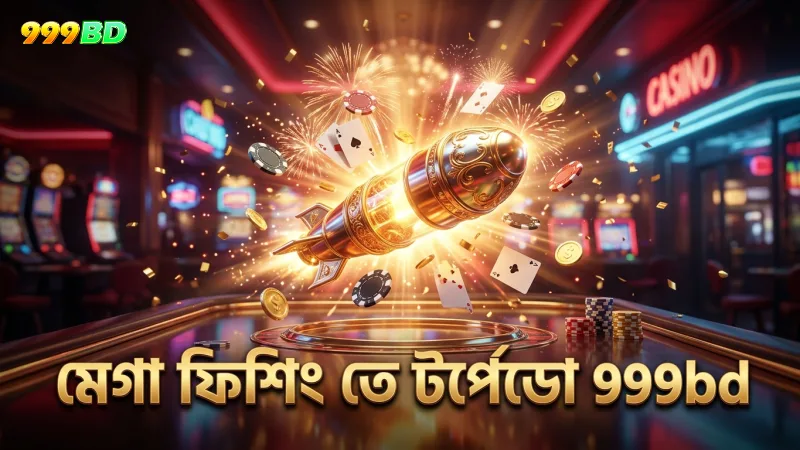 মেগা ফিশিং গেমে টর্পেডোর ব্যবহার গুরুত্বপূর্ণ।