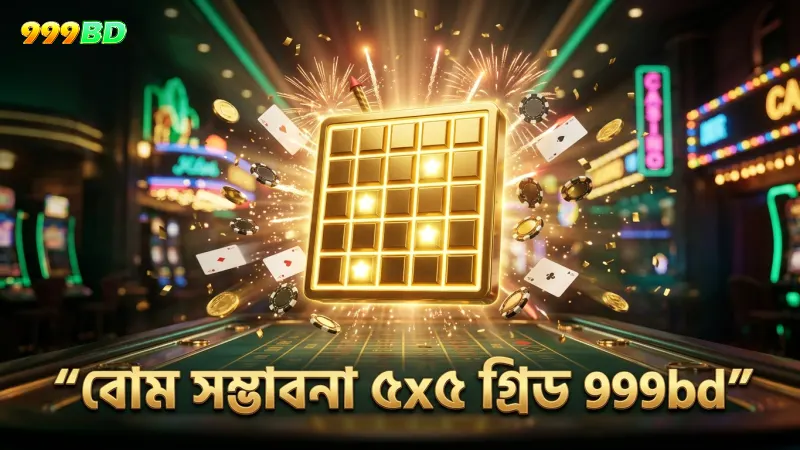 ৫x৫ গ্রিডে বোম বসানোর সম্ভাবনা বিশ্লেষণ করে ঝুঁকি কমানো যায়
